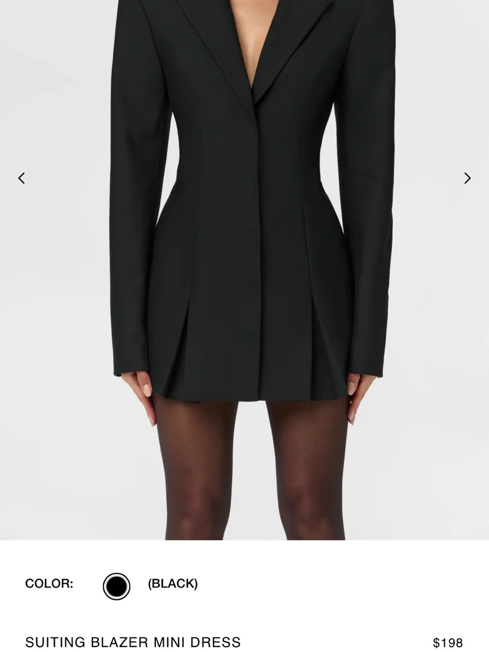 naked wardrobe Black Tailored Blazer and mini dress. - Picture 3 of 8
